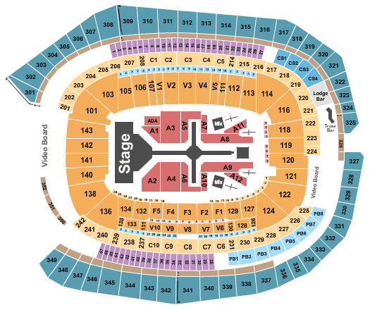 US Bank Stadium The Weeknd Seating Chart